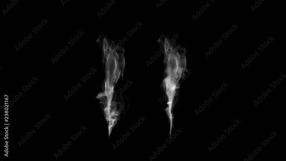 Fire Smoke on Black Background Fire Smoke on Black Background