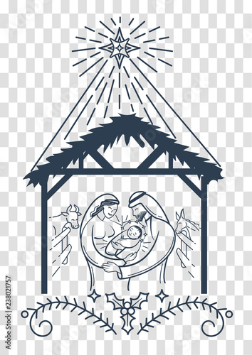 Bible scene christmas  background