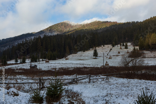 Wallpaper Mural Mountain winter landscape, Carpathians Torontodigital.ca