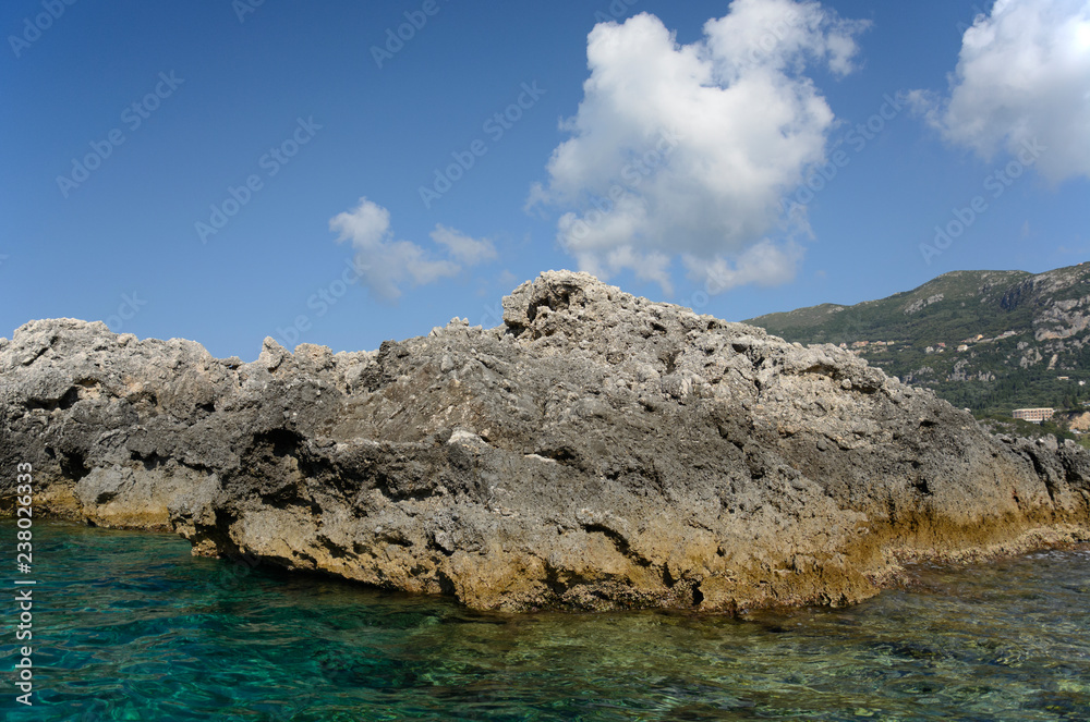 coastline of Paleokastrits, Corfu, Ionian Islands, Greece