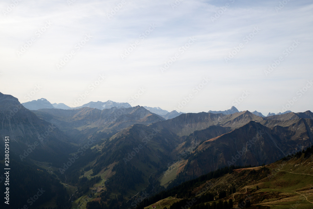 Allgäuer Alpen - Blick vom Walmendinger Horn 