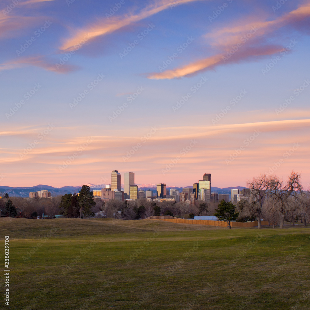 Denver Skyline at Dawn