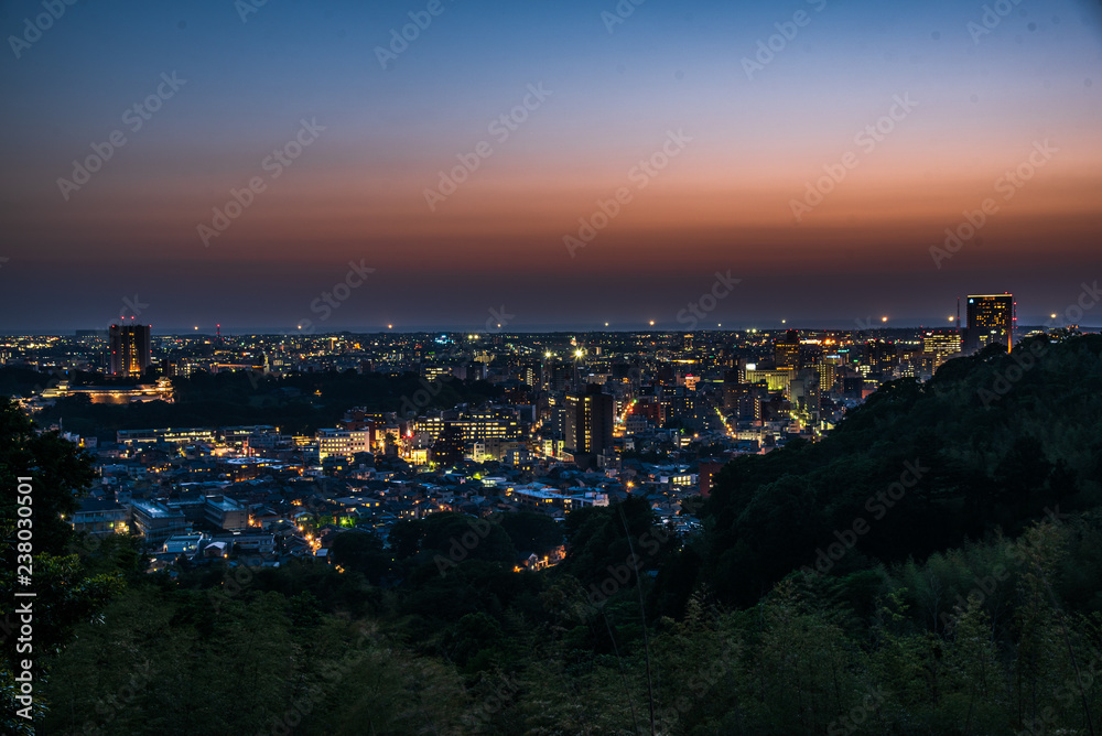 金沢・卯辰山からの夜景