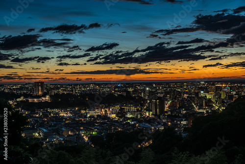 金沢・卯辰山からの夜景