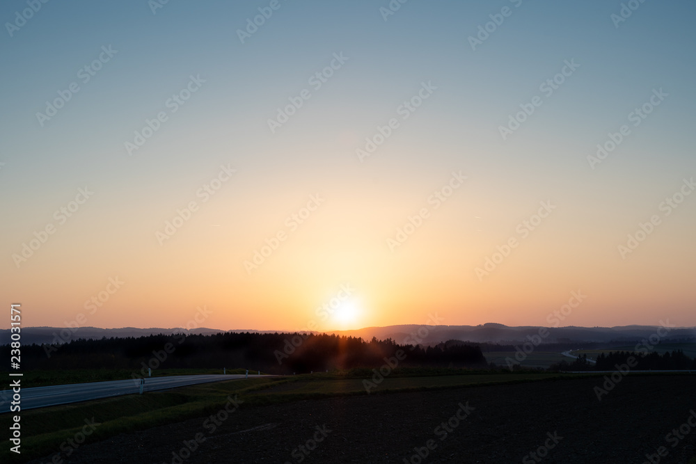 Waldviertler Sonnenaufgang