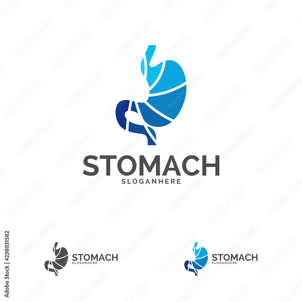 Fototapeta premium Stomach Logo Template Design Vector, Stomach Care logo Design Concept Vector