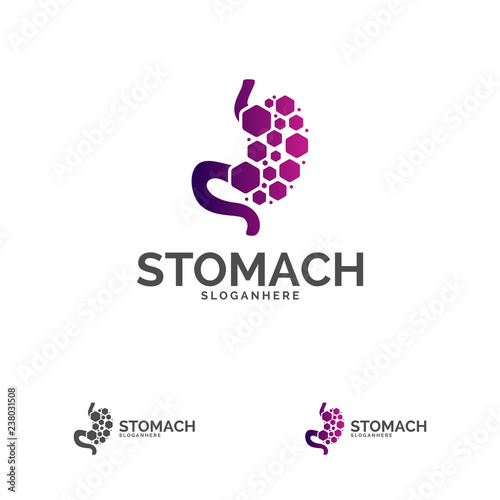 Stomach Logo Template Design Vector, Stomach Care logo Design Concept Vector