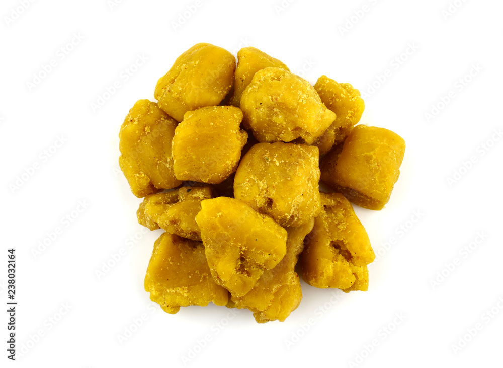 Asafoetida Dried Resin Gum Medicinal Cure and Culinary Spice, Isolated