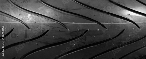 Moto tire for powerful sports motorcycle. Isolated background