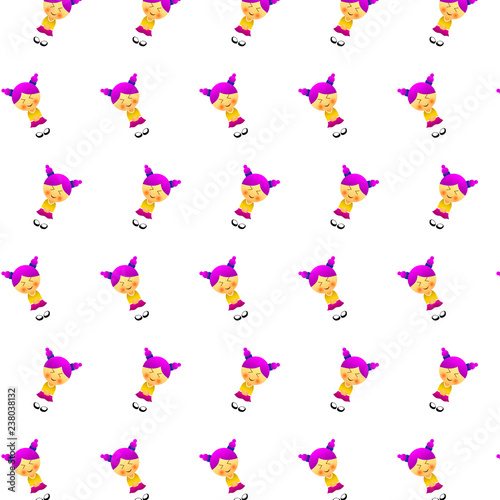 Little boy & girl - sticker pattern 05