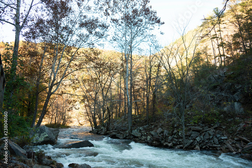 Fall in North Carolina in the Smoky Mountains.