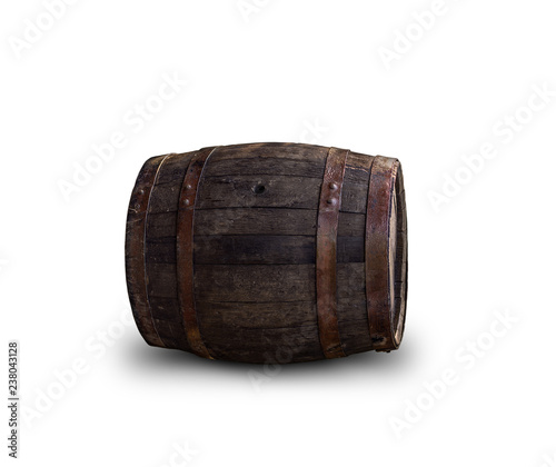 vintage wooden barrel