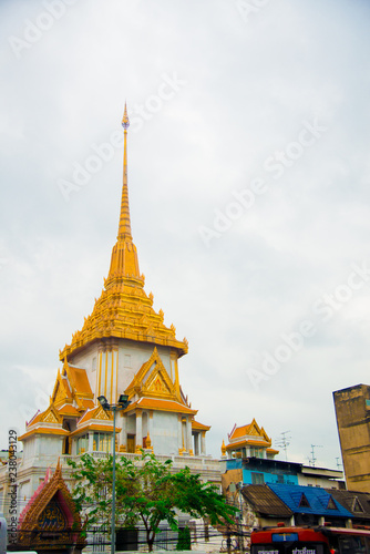 Buildings in Bangkok  Thailand. Thailand is known as a country with a smile.