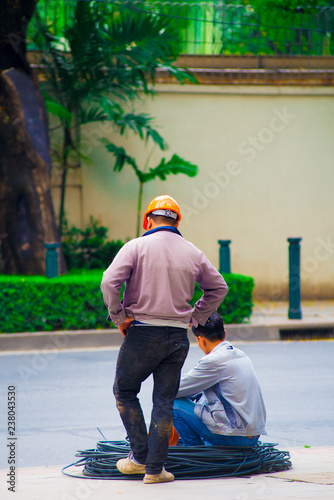 Traffic in Bangkok, Thailand. Thailand is known as a country with a smile.