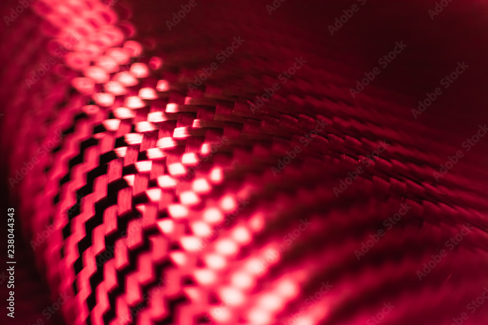 Material of composite product red dark carbon fiber