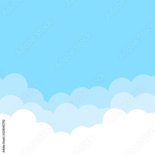 Blue sky with clouds. Background. Good weather.