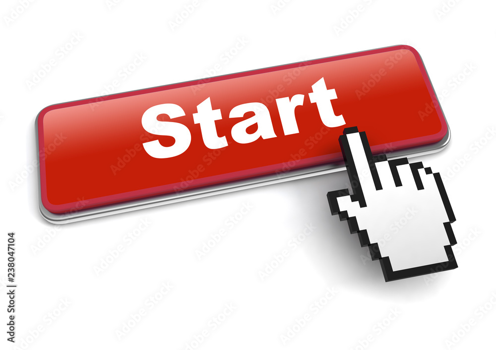 start concept 3d illustration isolated start concept 3d illustration isolated