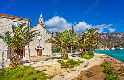 Mokosica district of Dubrovnik Croatia photo