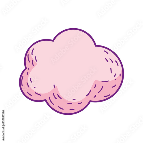 cute fairytale cloud icon