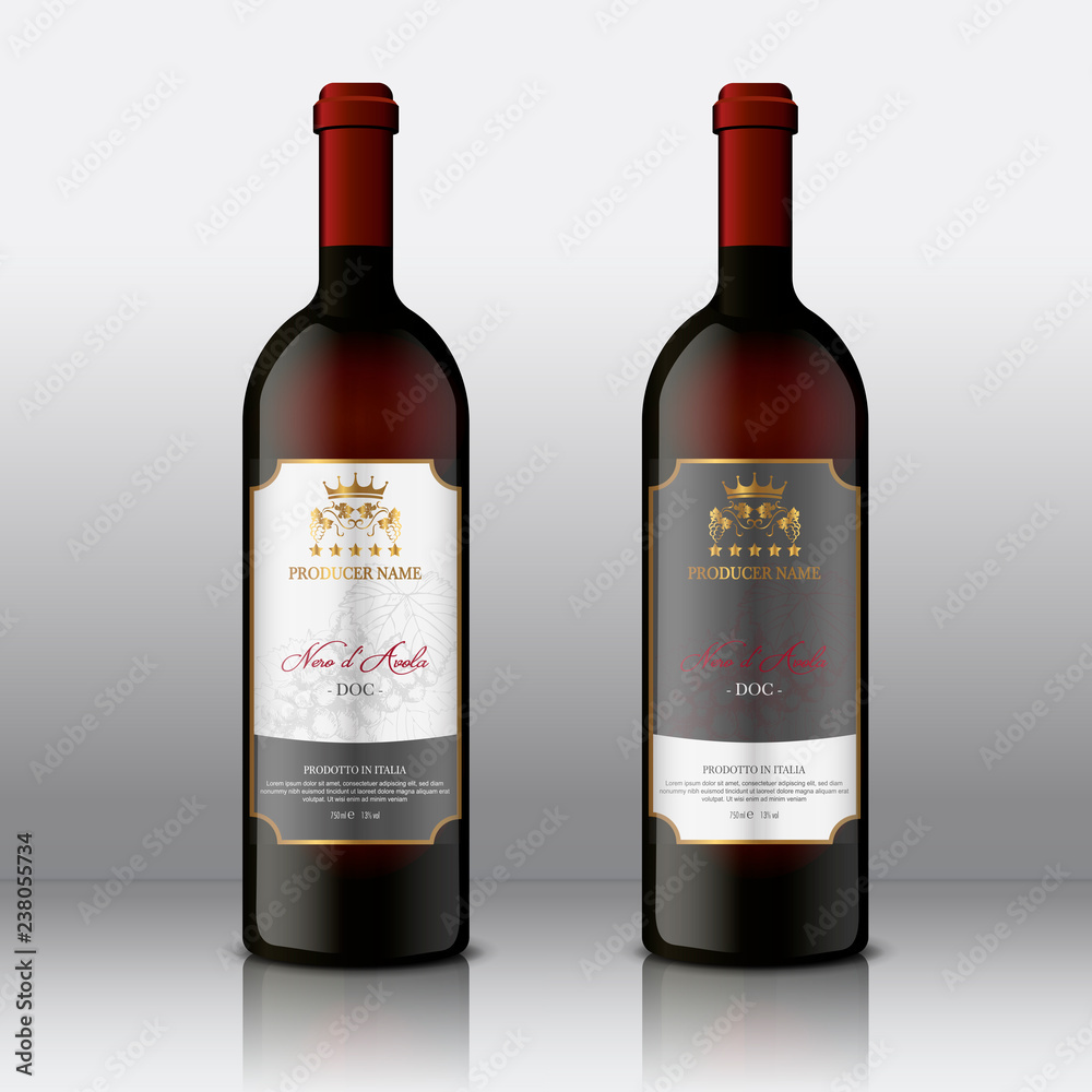 Modern Hight Quality Wine Labels