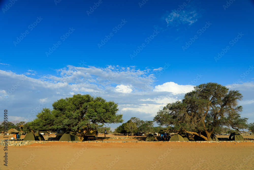 Naklejka premium Campingplatz Sesriem in Namibia