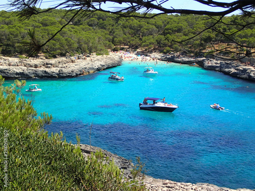 beautiful bay on Mallorca Spain
