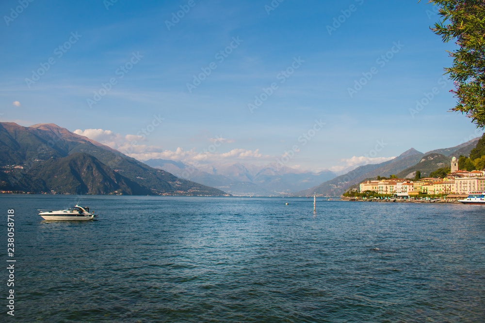 Boat on Lake Como, Italy