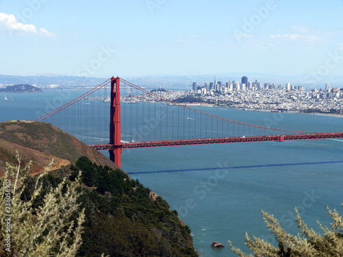 Golden Gate Bridge overlooking San Francisco - USA
