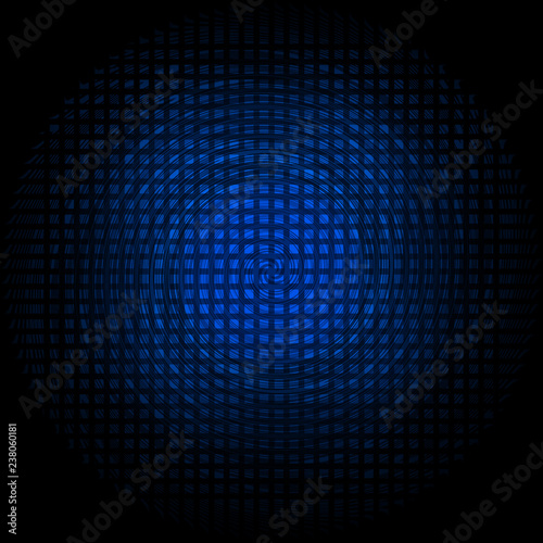Background swirl circle blue glow