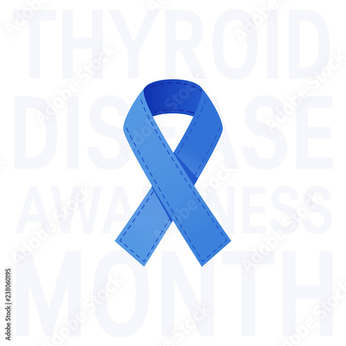 Thyroid awareness month vector concept