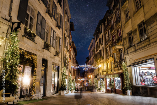 lumières de Noël dans les rues