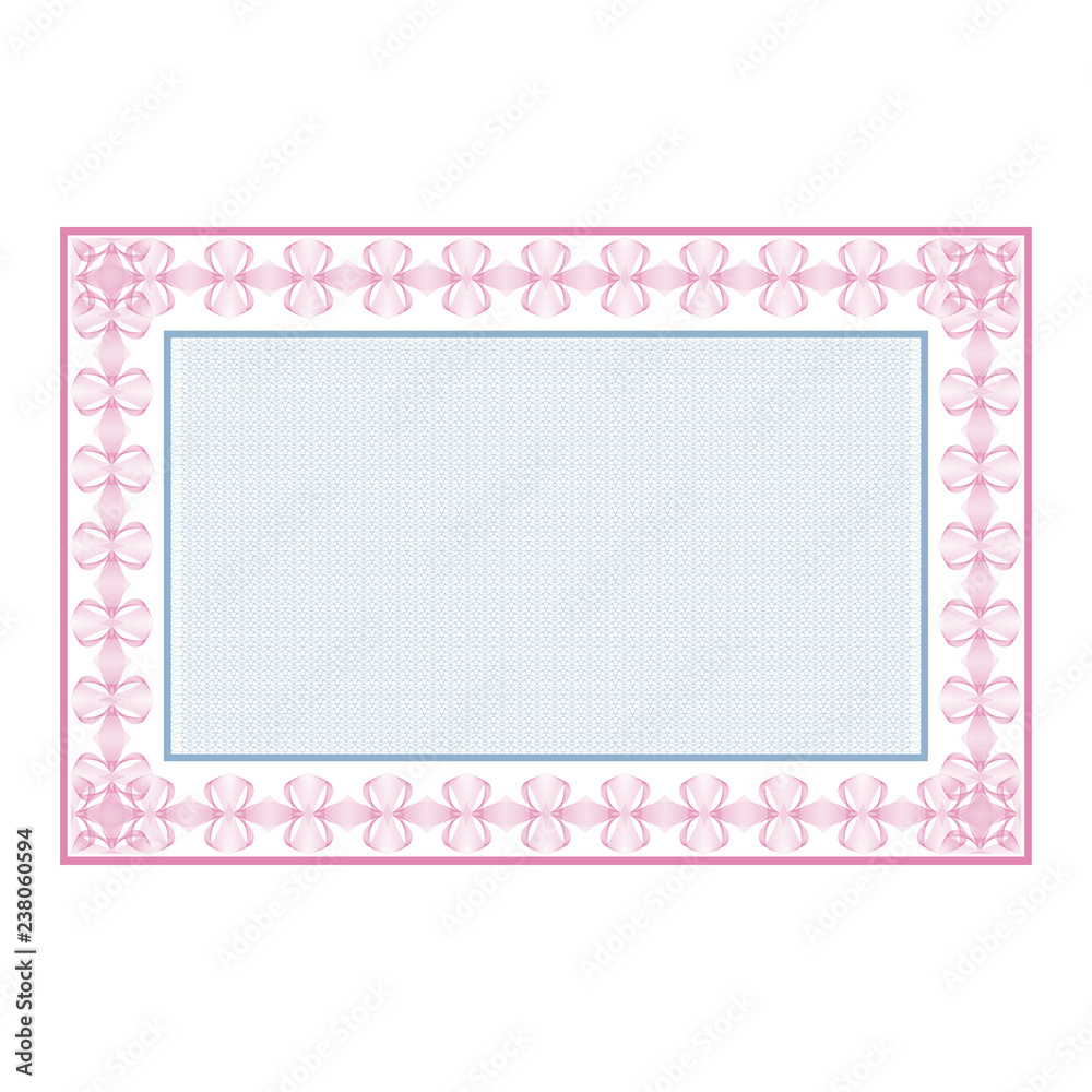 Frame, background. Template. Certificate, diploma. Guilloche. Frame, background. Template. Certificate, diploma. Guilloche.