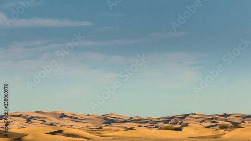 Algadona Dunes in California with a beautiful summer sunset