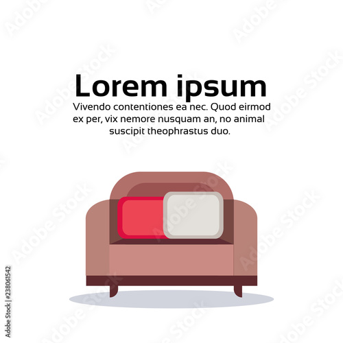 Modern living room home apartment sofa flat copy space