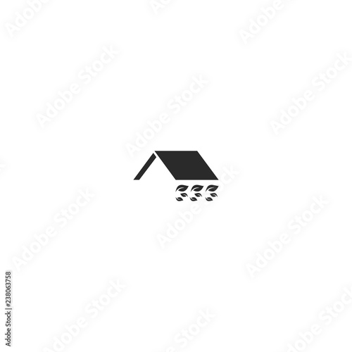 Home Property Leaf Nature Silhouette Abstract Business Logo 