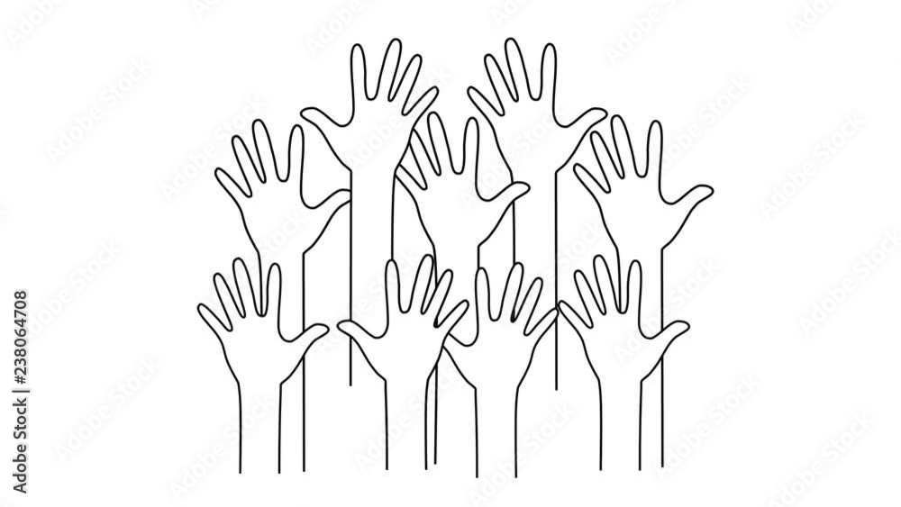 Hand Raised Animation Hand Raised Animation