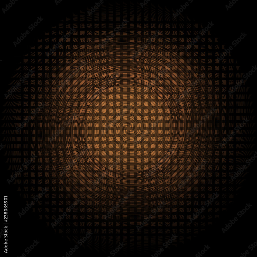 Background circle swirl effect orange