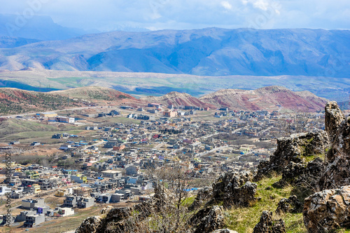 Mountains and roads in northern Iraq