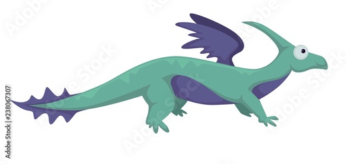 Dinosaur dino prehistoric animal vector isolated illustration.