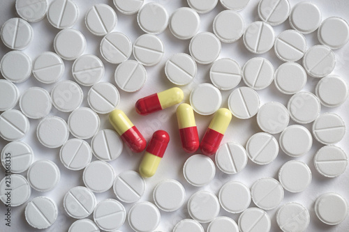 medication and pills backgr...