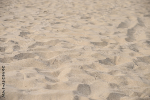 Beach sand with narrow depht of field