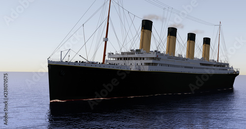 Vászonkép Titanic on the Sea