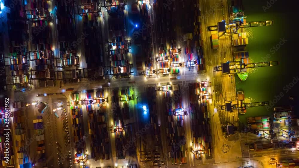 night illuminated city famous cargo working port aerial timelapse panorama 4k hing kong
night illuminated city famous cargo working port aerial timelapse panorama 4k hing kong