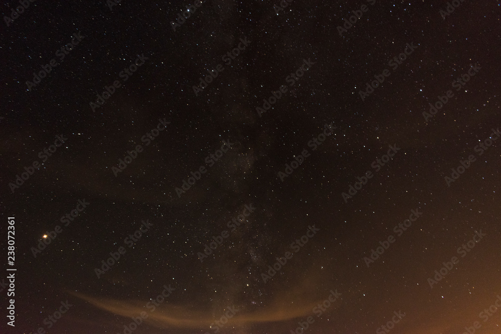 Fototapeta premium The Milky Way Galaxy one summer night.