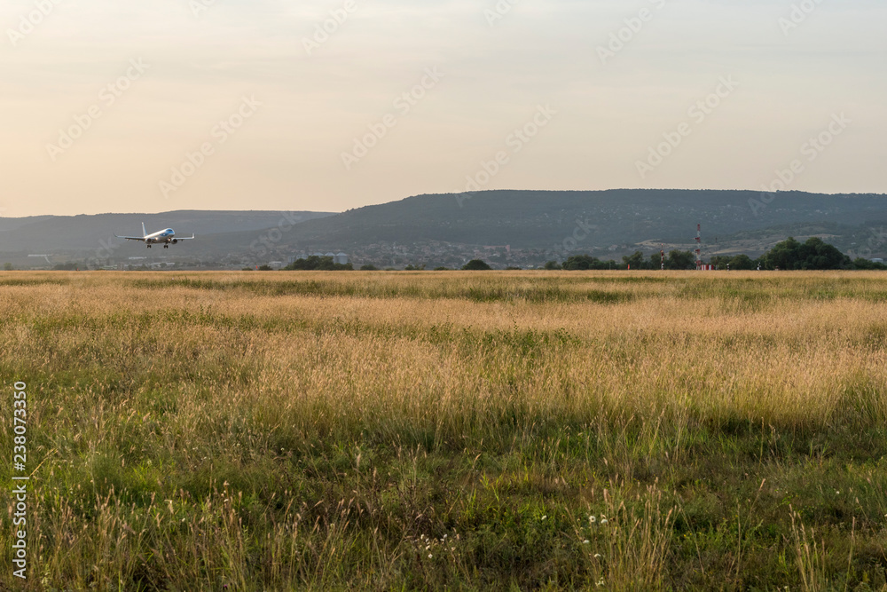 Arriving passengers at the airport in Varna.