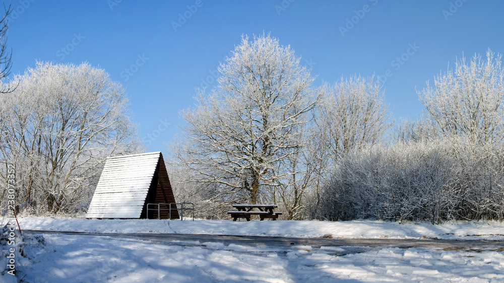 Winter am Elberadweg