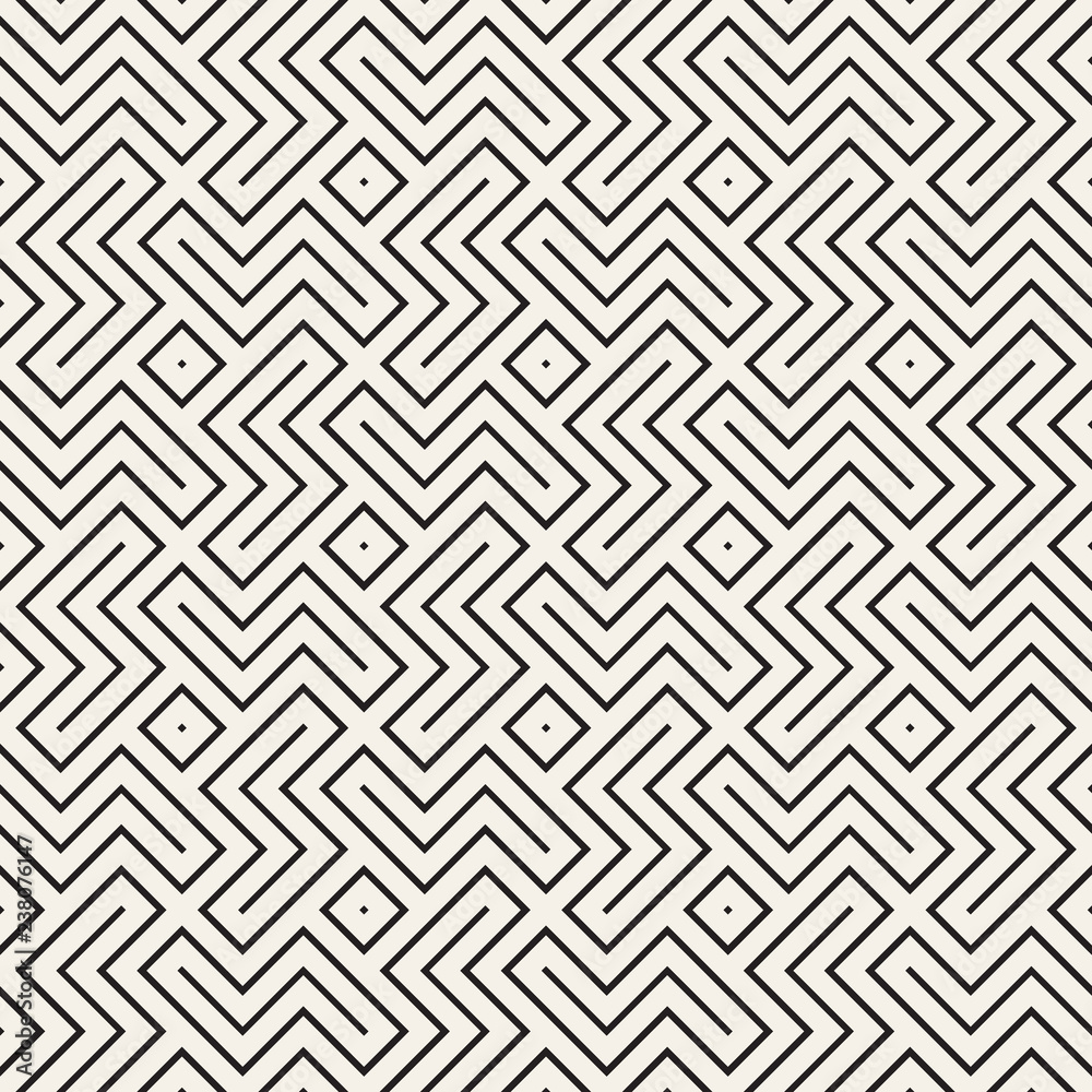 Vector seamless geometric pattern. Simple abstract lines lattice. Repeating elements stylish background Vector seamless geometric pattern. Simple abstract lines lattice. Repeating elements stylish background