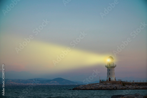 view light of lighthouse photo