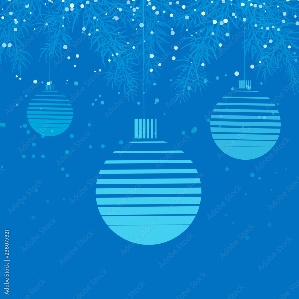 template christmas card, for wallpaper, banner, new year ball