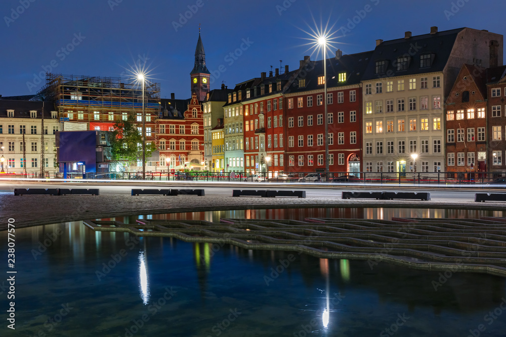 Night Copenhagen, Denmark